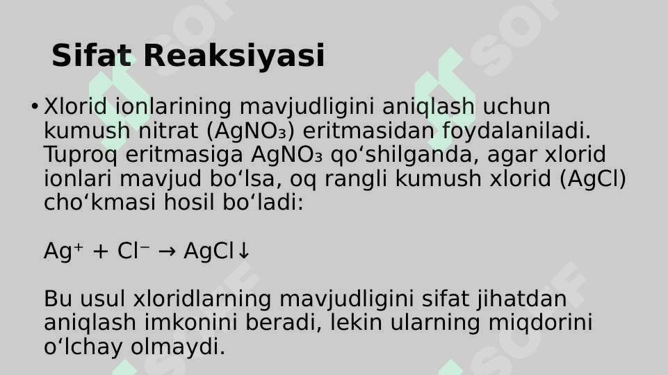 Tuproq tarkibidagi xloridlar miqdorini aniqlash 3