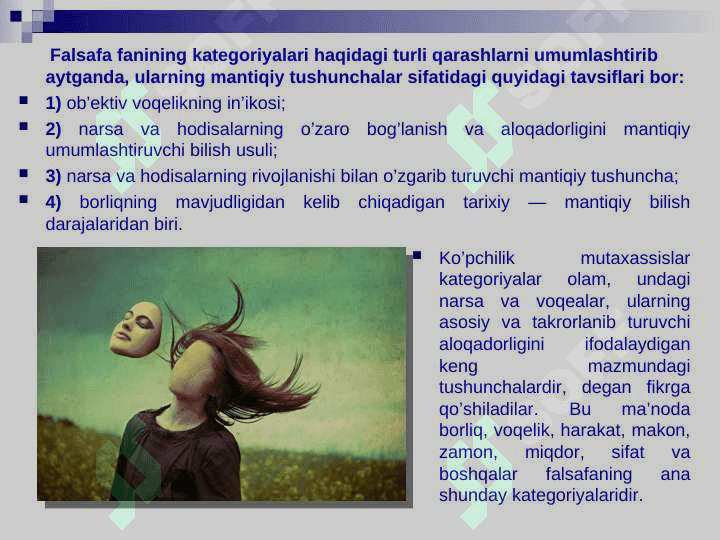 Falsafa kategoriyalari va ularning turlari 3