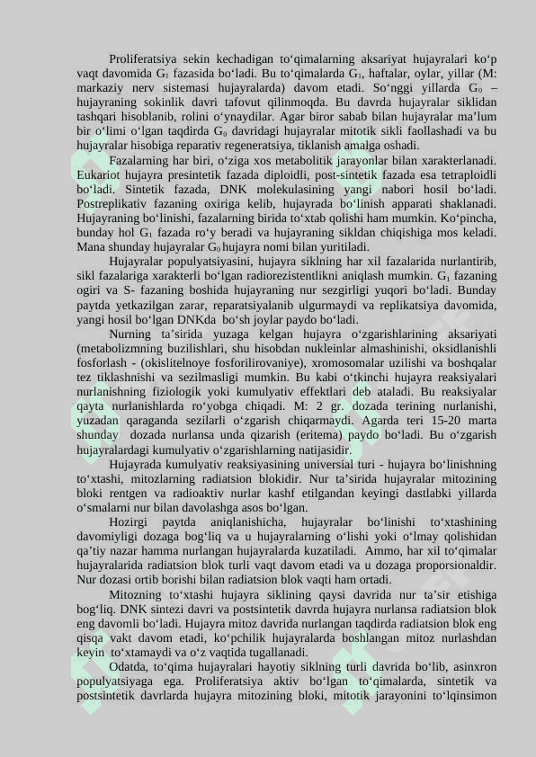 Hujayraning zararlanishi, nobud boʻlishi va sabablari 4