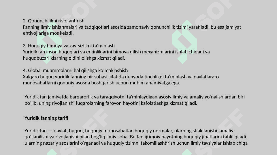 Yuridik fan tushunchasi 6