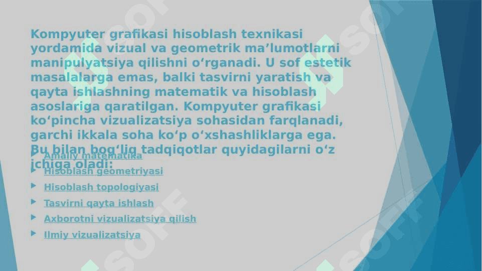 TEXNIK TIZIMLARDA KOMPYUTER GRAFIKASIDA FOYDALANISH 4