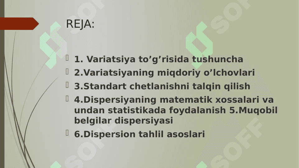 Dispersiv tahlil,quvvat tahlili 2