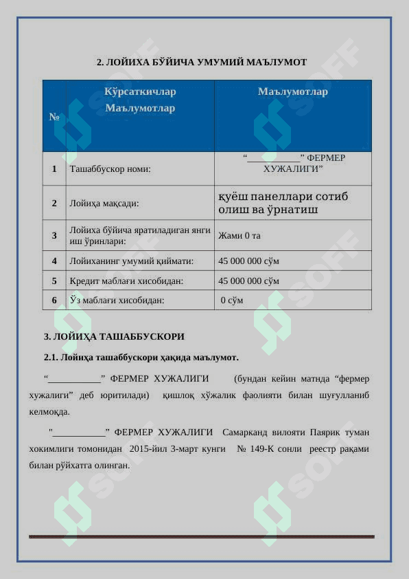 Quyosh panel biznes reja 4