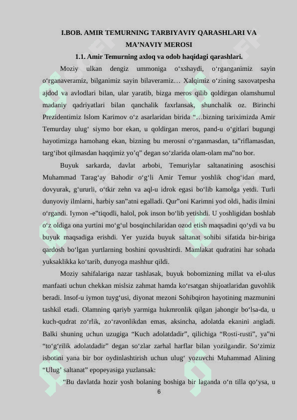 SHAXS TARBIYASIDA AMIR TEMUR O‘GITLARIDAN FOYDALANISH 6