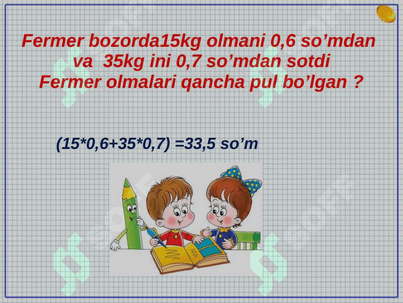 O’nli va oddiy kasrlar ustida amallar 4