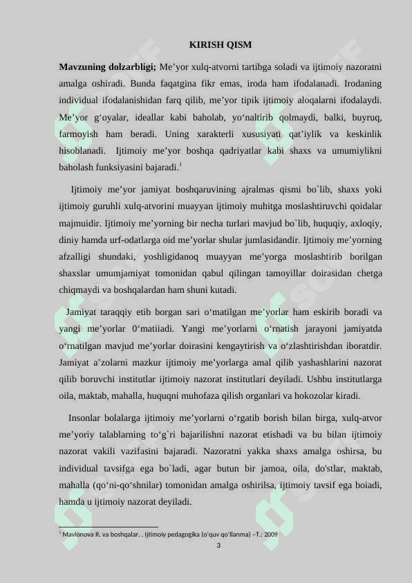 IJTIMOIY PEDAGOGIKADA VA PEDAGOGIK SOTSIYOLOGIYADA “MEYOR” VA “MEYORDAN OG‘ISH 3