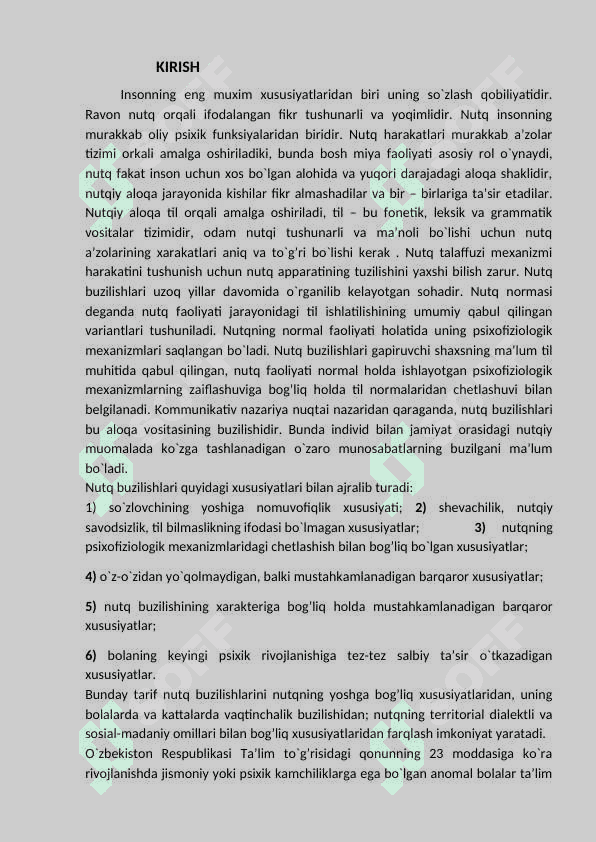 AFAZIYADA NUTQNING LEKSIK-GRAMMATIK TOMONIDAN BUZILISHINI O’RGANISHNING METODOLOGIK ASOSLARI 3