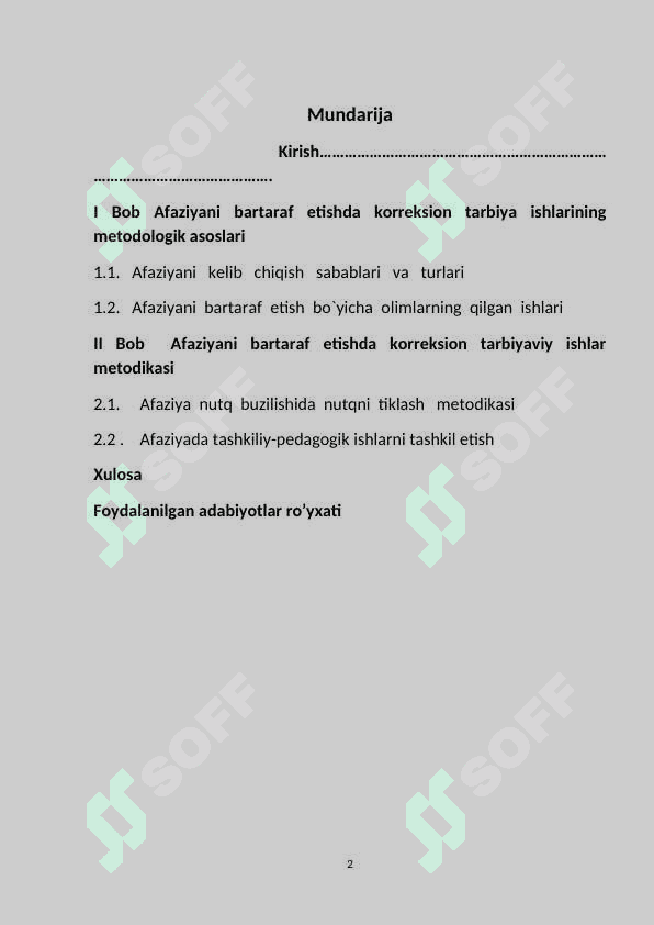 AFAZIYANI BARTARAF ETISHDA KORREKSIYA TARBIYA ISHLARINING ASOSIY YO’NALISHLARI 2