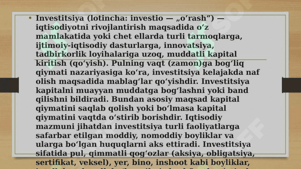 Investitsiyalarni jalb etishning asosiy determinantlari 2