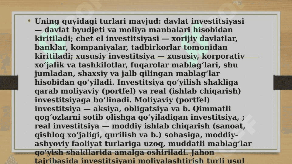 Investitsiyalarni jalb etishning asosiy determinantlari 3