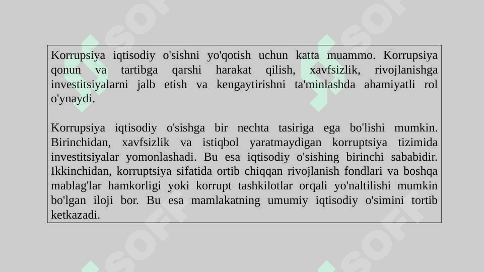 Iqtisodiy o‘sish va korrupsiya 3