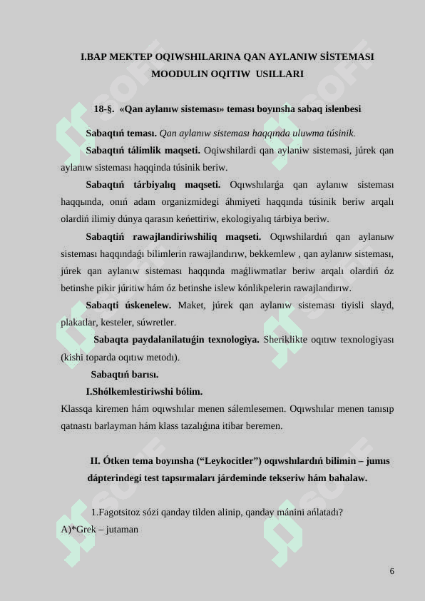 #kurs jumisi 6