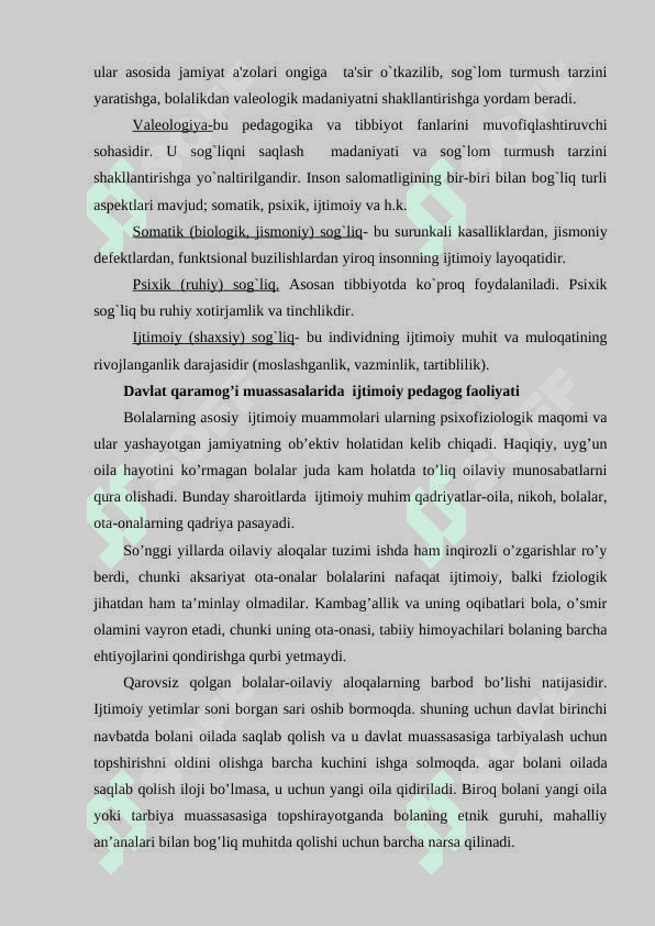 Ijtimoiy pedagogik faoliyatning bolalarning moslashuv ko‘nikmalarini shakllantirishdagi o‘rni 6