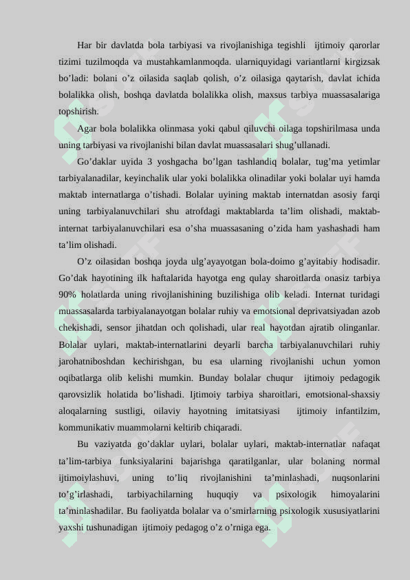 Ijtimoiy pedagogik faoliyatning bolalarning moslashuv ko‘nikmalarini shakllantirishdagi o‘rni 7