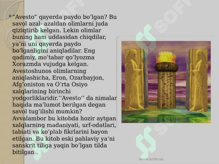 AVESTO O`ZB 4
