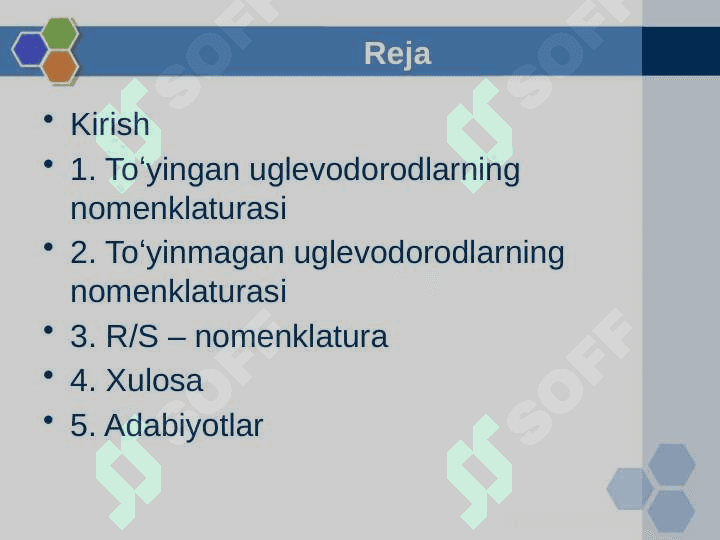 Organik birikmalarning nomenklaturasi 2