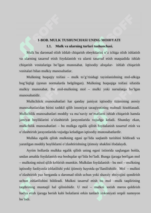 Mulk tushunchasi 5