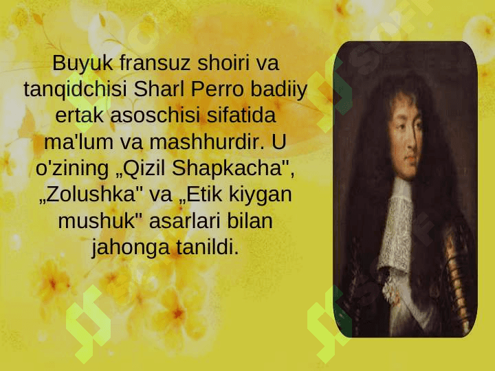 SHARL PERRO HAYOTI  VA   IJODI 2