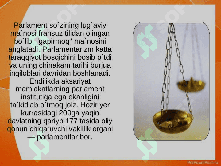O`zbekiston Respublikasida qonun chiqarish hokimiyatining amalga oshirilishi va konstitutsiyaviy asoslari 4