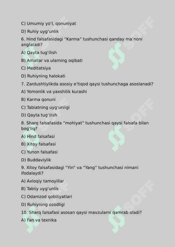 Sharq falsafasining rivojlanish bosqichlari 2