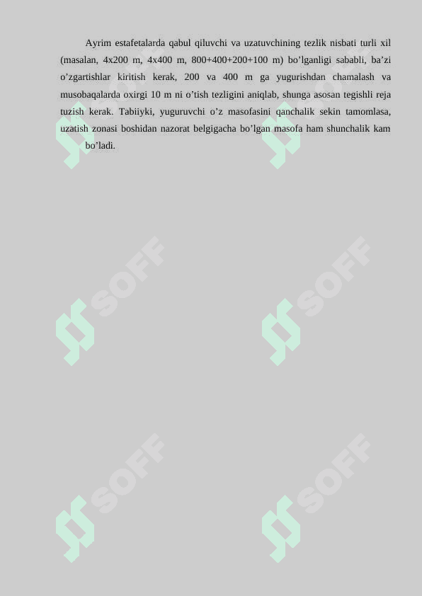 Estafetali yugurish texnikasi asoslari 6