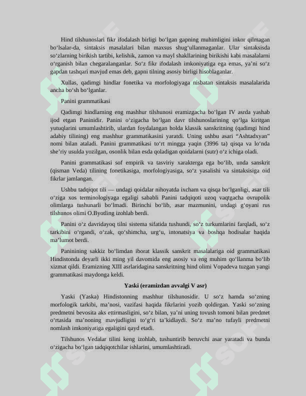 TILSHUNOSLIK FANI TARIXI. QADIMGI HIND, XITOY, GREK, RIM TILSHUNOSLIGI. OʻRTA ASRLARDA YEVROPA VA ARAB TILSHUNOSLIGI OʻRTA OSIYODA TILSHUNOSLIKNING RIVOJLANISHI 4