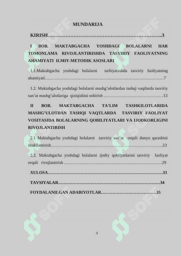 MASHG’ULOTDAN TASHQI VAQTLARDA TASVIRIY FAOLIYAT 2