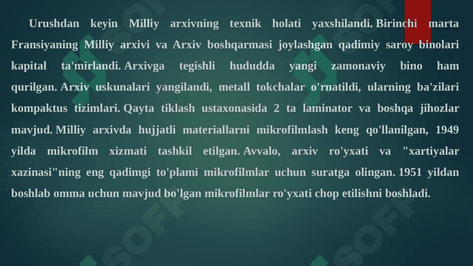 Fransiyada zamonaviy arxiv ishi uslubiyoti 6
