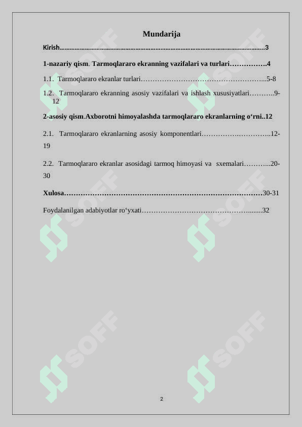 Axborotni himoyalashda tarmoqlararo ekran 2