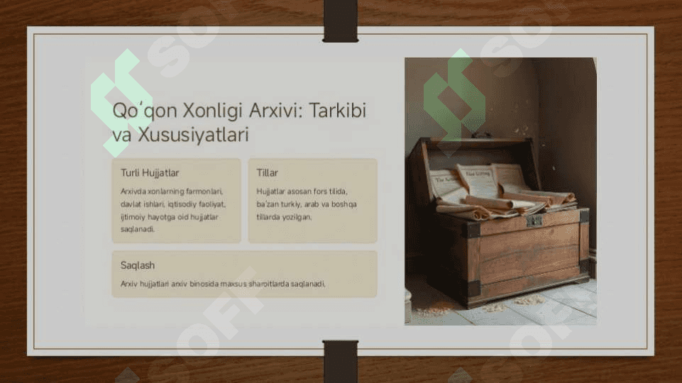 Qo`qon xonligi arxiv xujjatlari va ullarning o`rganilishi. Buxoro arxivi o`rganilishi 4