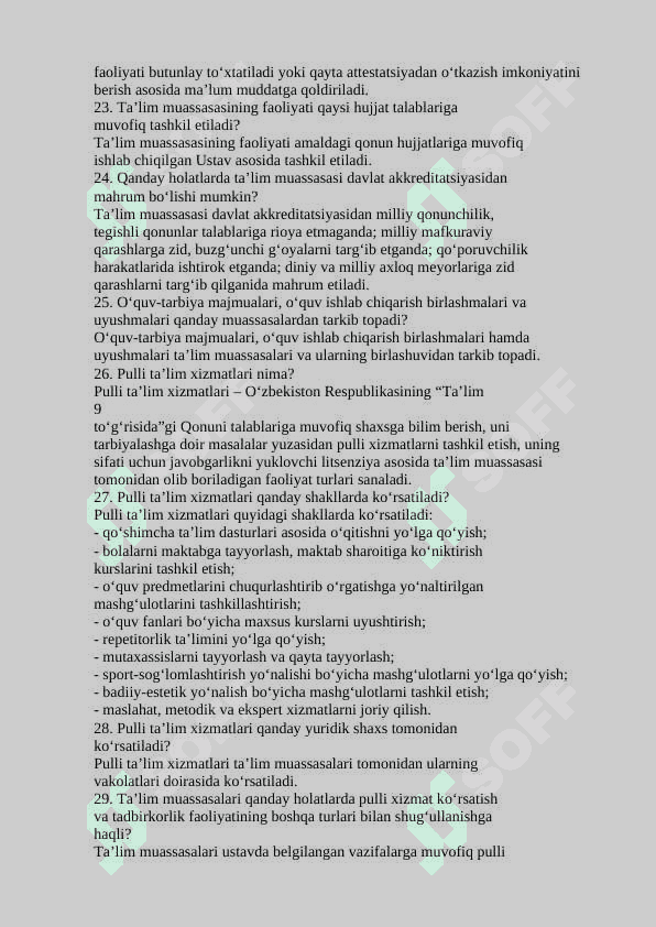 Pedagogik mahorat 100 ta savol-javob 4