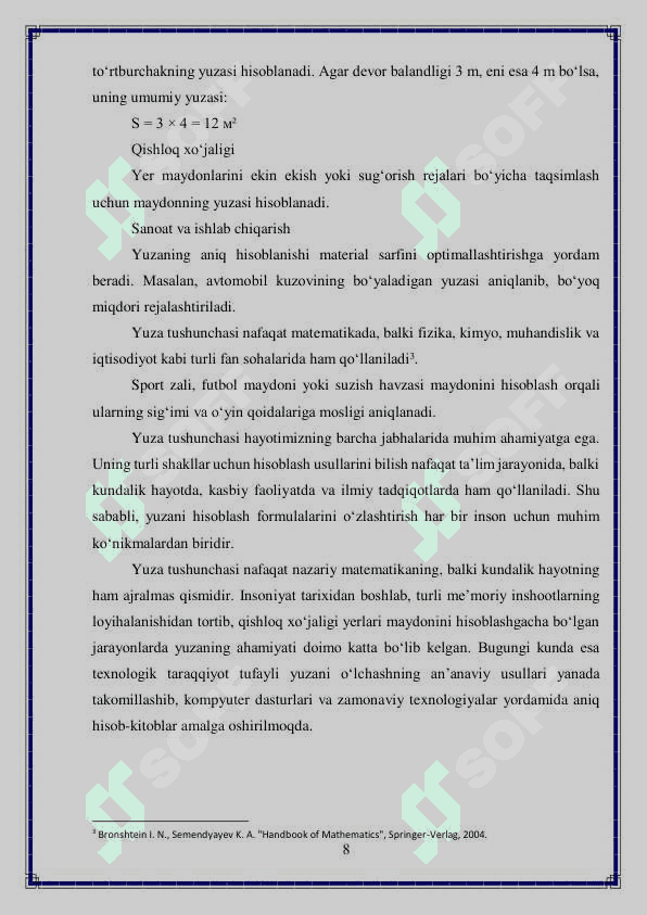 3-sinf yuza o'lchov birliklari haqida metodlar 8