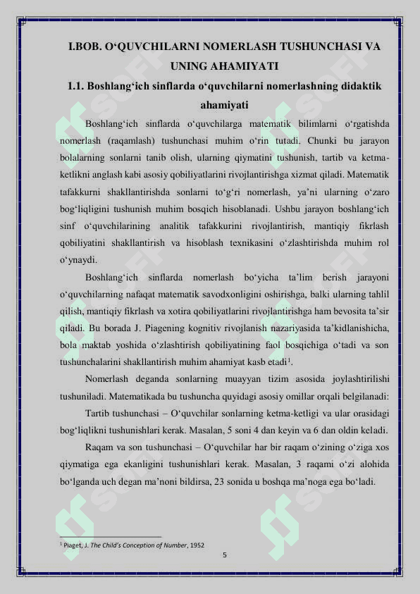 Boshlang'ich sinflarda o'quvchilarni nomerlash bo'yicha metodlar 5