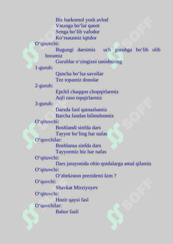 3-sinf matematika dars ishlanma Mulohazalar mavzusida 4