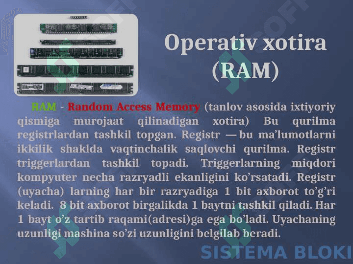 KOMPYUTER  QURILMALARI 8