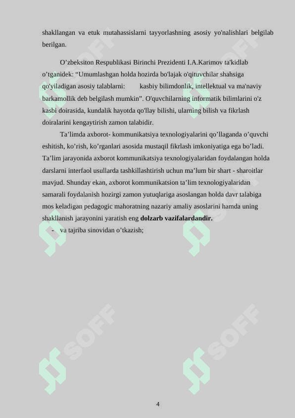 Informatika va axborot texnologiyalari fanini o’qitishni zamonaviy usullari 4