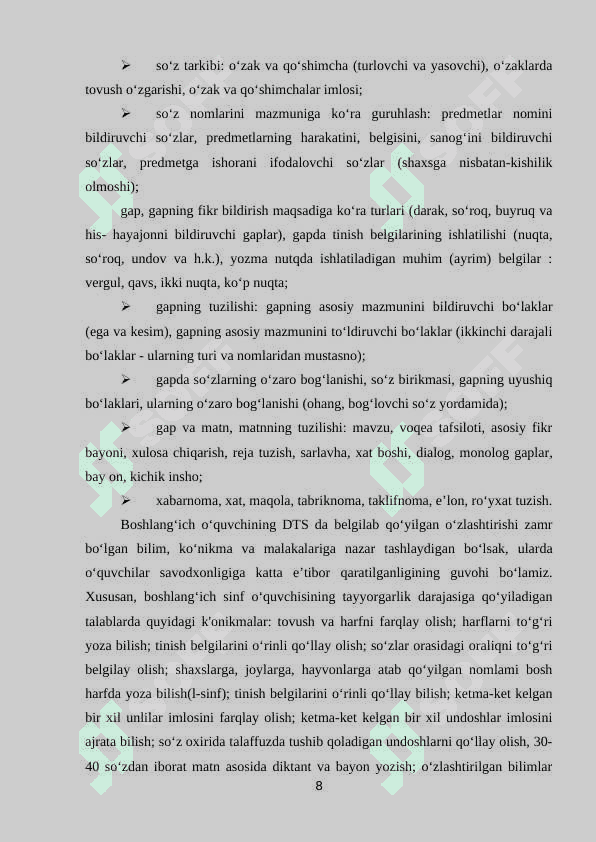 Boshlang‘ich sinflarda imloviy sezgirlikni o‘stirish 8