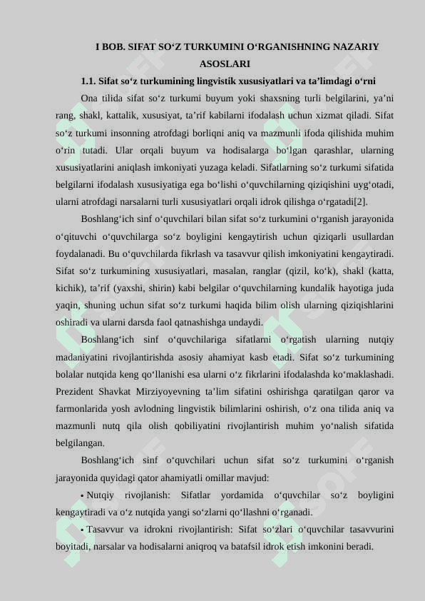 Boshlang‘ich sinflarda sifat so‘z turkumini o‘rganish 4
