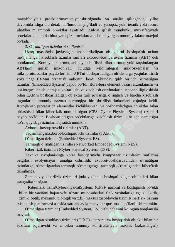 O’RNATILGAN TIZIMLARDA QURILMALAR DRAYVERI 4