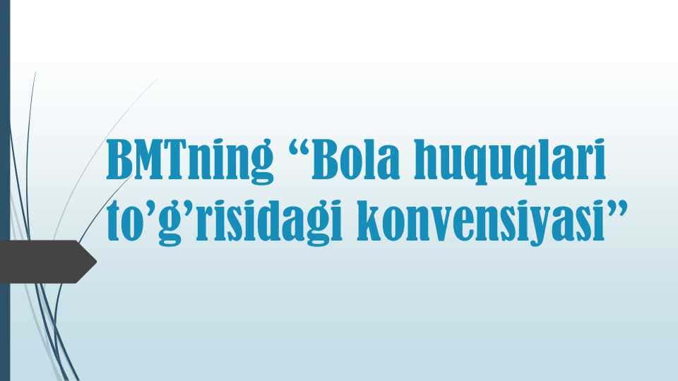 BMTning bola huquqi