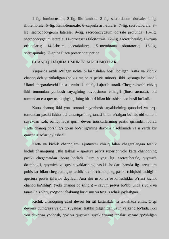 CHANOQ VA OYOQ SUYAKLARINING YOSHGA NISBATAN XUSUSIYATLARI. SPORT VA MEHNAT FAOLIYATINI CHANOQ VA OYOQ SUYAKLARIGA TA'SIRI, RIVOJLANISH NUQSONLARI. 4