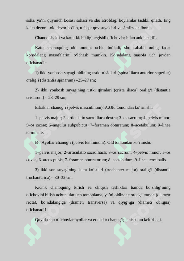 CHANOQ VA OYOQ SUYAKLARINING YOSHGA NISBATAN XUSUSIYATLARI. SPORT VA MEHNAT FAOLIYATINI CHANOQ VA OYOQ SUYAKLARIGA TA'SIRI, RIVOJLANISH NUQSONLARI. 5