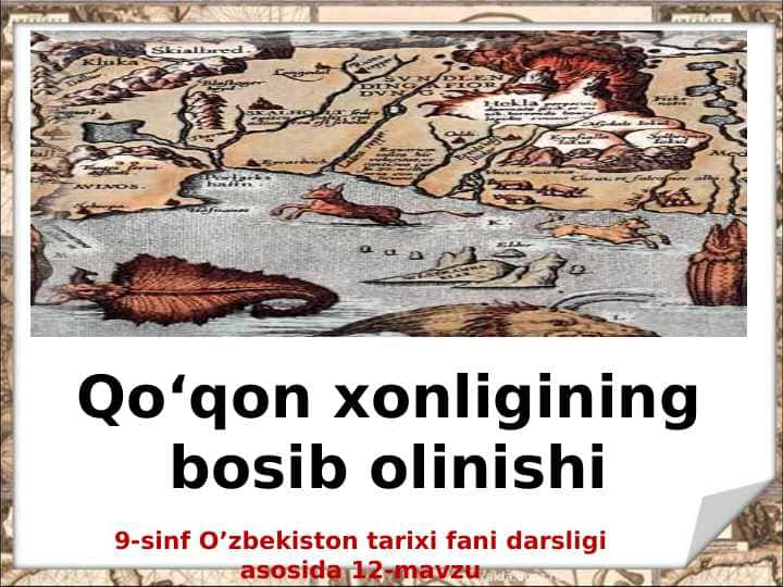 QO'QON XONLIGI BOSIB OLINISHI 9-SINF O'ZBEK 1