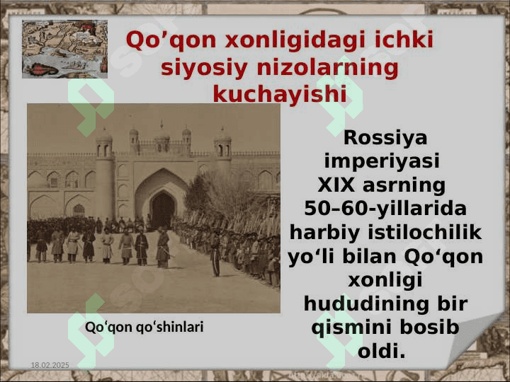 QO'QON XONLIGI BOSIB OLINISHI 9-SINF O'ZBEK 2