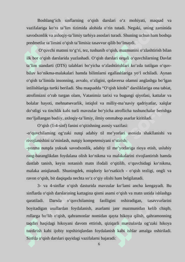 Boshlang‘ich sinf ona tili va o‘qish savodxonligi darslarida undosh tovushlarni o‘tish usullari 6