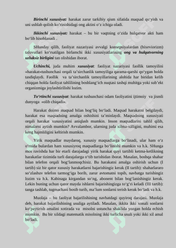 Faoliyat va motivatsiya. 4