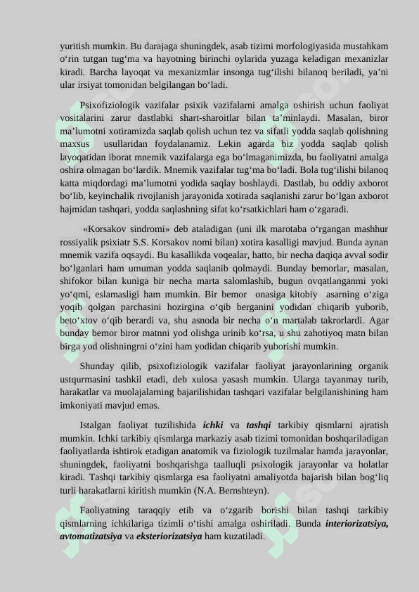 Faoliyat va motivatsiya. 6