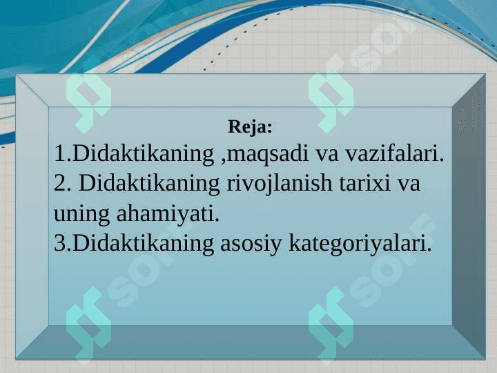 Didaktika ta`lim nazariyasi 2