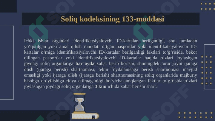 Soliq nazoratining huquqiy asoslari 6
