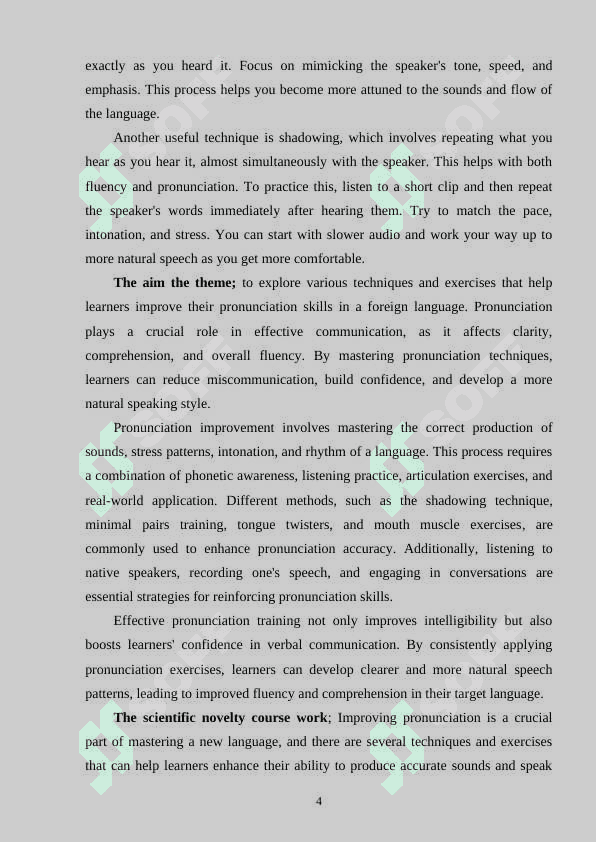 TECHNIQUES AND EXERCISES IMPROVING PRONUNCIATION 3